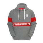 Bluza z kapturem Street Autonomy Glad grey/red 2021