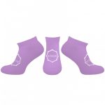 Skarpetki damskie krótkie Octagon Logo purple