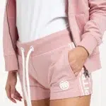 DAMSKIE SZORTY SMALL LOGO FRENCH TERRY 21 RÓŻOWE