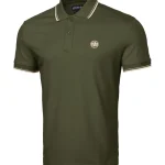 Koszulka Polo Pique Regular Stripes Zielona