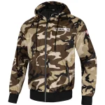 Kurtka wiosenna z kapturem Athletic Hilltop piaskowe moro