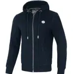 Bluza męska z kapturem Pitbull Pit Bull Small Logo 24 ZIP hooded granatowa