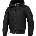 Kurtka zimowa męska z kapturem Encino czarna