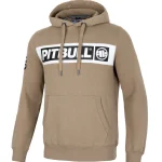 Bluza męska z kapturem Pitbull Pit Bull Sherwood 24 hooded beżowa