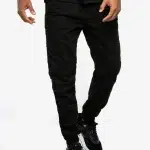 Crown Stitch Jogger Czarne
