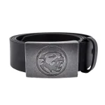 Pasek skórzany Bones Czarny