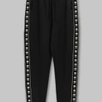 Spodnie dresowe męskie POWERS  Czarne