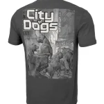 Koszulka męska CITY OF DOGS Grafitowa