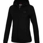 Bluza damska rozpinana z kapturem Fuchsia