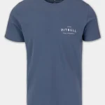 Koszulka męska Slim Fit USA CAL Niebieskia