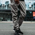 Spodnie Materiałowe Jogger Ze Ściągaczem Męskie Szare Jigga Wear Crown