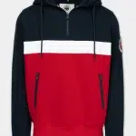 Bluza z kapturem GIBSON Granatowo/czerwona